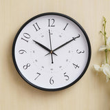 Load image into Gallery viewer, JaipurCrafts Premium Plastic Wall Clock for Home and Office Decor/Office Wall Clocks/Wall Clock for Living Room (Noiseless, 10 Inches) (Black)