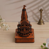 Load image into Gallery viewer, Webelkart Premium Ram Mandir Ayodhya Temple Plywood Mandir Pooja Room Home Decor Office/Home Temple Wooden (7&quot; Inches) Wood Color