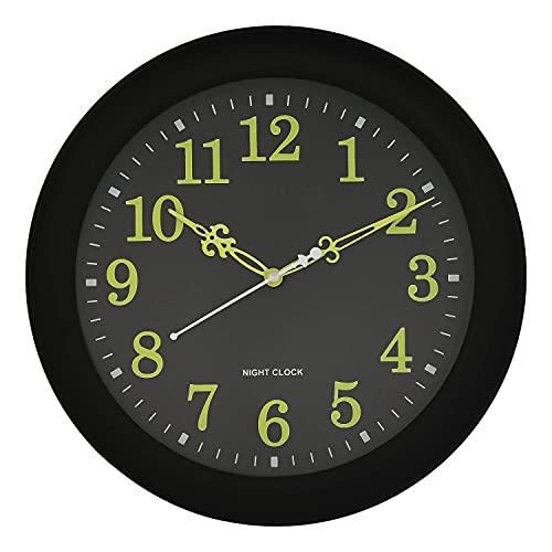 elkart Premium New Radium Plastic Wall Clock for Home/Living Room/B