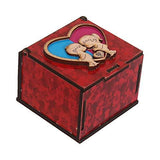Load image into Gallery viewer, Webelkart Artificial Box (Red, 1 Wood Box With 8 Fold Greeting Card)