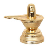 Load image into Gallery viewer, Webelkart Gold Plated Small Shiv Ling, Shivling for Pooja, Brass Idol for Home, Showpieces for Home Decor, Gift for Housewarming