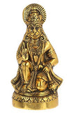 Load image into Gallery viewer, JaipurCrafts Aluminium Hanuman Idol, 6 IN, Gold, 1 Piece