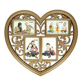 Load image into Gallery viewer, JaipurCrafts Premium Valentines Collection Collage Photo Frame (Photo Size - 4 x 6, 4 Photos)- for Valentines Day| Mothers Day| Fathers Day| Friendship Day| Rose Day| Propose Day (Gold)