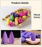 Load image into Gallery viewer, JaipurCrafts Backflow Plant Essential Oil and Fragrant Matrix Incense Cone Set (1 cm x 1 cm x 3)- Pack of 30