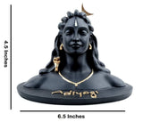 Load image into Gallery viewer, Webelkart New Matte Polyresin Adiyogi Shiva Statue (4.5 inch , Black )