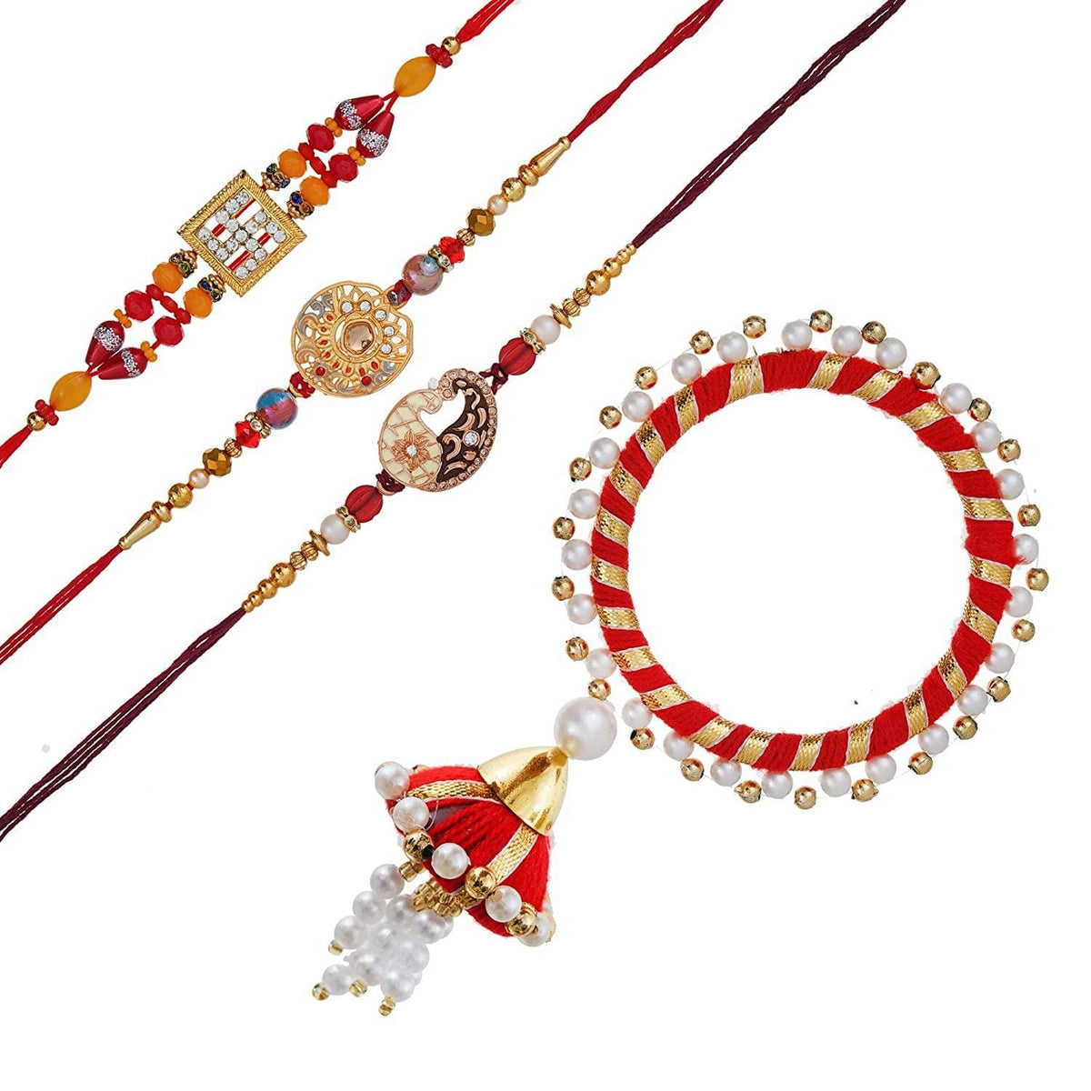 Aditri Creation Set van 1 Rakhi voor broer, Rakhi-draad voor Bhai