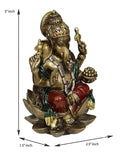 Load image into Gallery viewer, Webelkart Antique Cold Cast Bronze Lord Ganesh Idol, God of Health &amp; Wealth Diwali Gifts Home Décor (Size: 3.00&quot;)