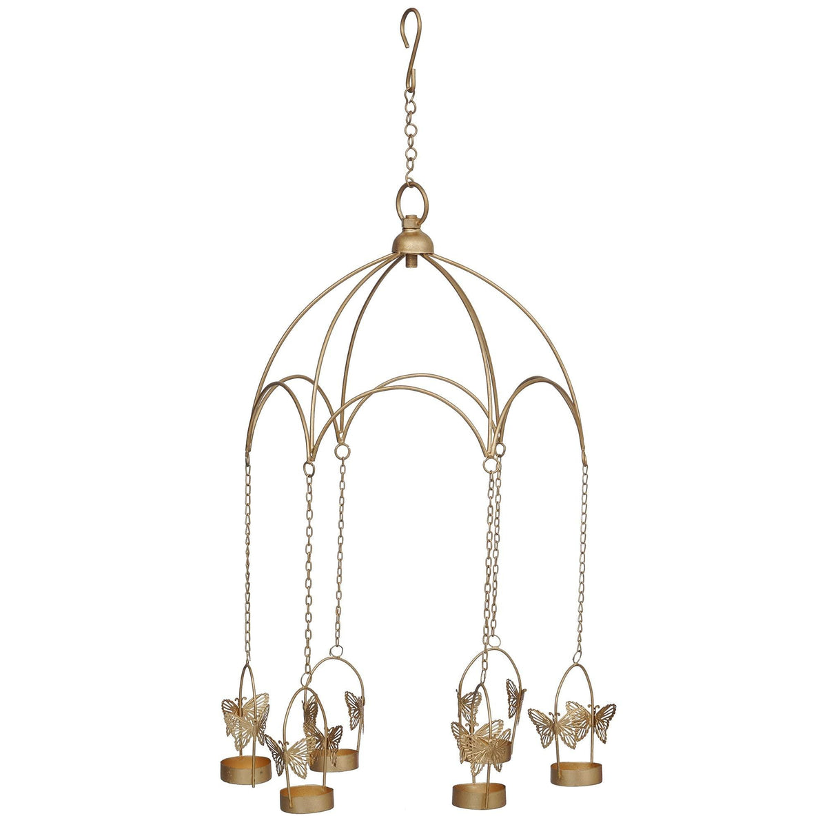 JaipurCrafts Premium Set of 6 Butterfly Tealight Candle Holder with Um