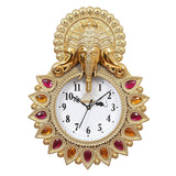 Load image into Gallery viewer, Webelkart Designer Stones Lord Ganesha Plastic Wall Clock for Home/Living Room/Bedroom/Kitchen- (Copper-12 Inch)