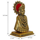 Load image into Gallery viewer, JaipurCrafts Premium Baba Khatu Shyam ji Idol Statue Showpiece for Home and Pooja Decoration | Khatu Shyam Murti for Home and Car Dashboard (Gold , 6.5 Inches)