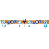 Load image into Gallery viewer, Webelkart Premium Evil Eye Flower with MDF Khatushyam Handmade Door Hanging/Bandarwal/Toran for Diwali Deccor |Traditional Bandarwal for Door | Latkan (43...