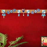 Load image into Gallery viewer, Webelkart Premium Evil Eye Flower with MDF Khatushyam Handmade Door Hanging/Bandarwal/Toran for Diwali Deccor |Traditional Bandarwal for Door | Latkan (43...