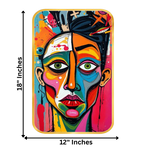 Load image into Gallery viewer, Webelkart Premium Set of 3 Abstract Face Wall Art with Gold Frame For Home Decor| Modern Wall Paintings for Living Room Bedroom Office, Home Decor Gift Item (18x12 Inches)