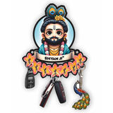 Load image into Gallery viewer, Webelkart Premium Wooden Shyam Ji Key Holder For Home/Office Decor, Decorative Wall Mounted,Key Hanger For Wall (10" Inches)