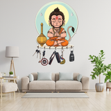 Load image into Gallery viewer, Webelkart Premium Bal Hanuman Wooden Key Holder Wall Mounted, Decorative Key Hanger with 7 Hooks,Key Chain Hanger for Home Decor (10" Inches)