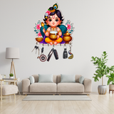 Load image into Gallery viewer, Webelkart Cute Krishna Key Holder for Home/Office Decor/Key Hanger for Wall Decor,Decorative Item for Home,Key Chain Holder (10" Inches)