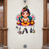 Load image into Gallery viewer, Webelkart Cute Krishna Key Holder for Home/Office Decor/Key Hanger for Wall Decor,Decorative Item for Home,Key Chain Holder (10" Inches)