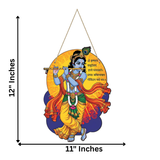 Load image into Gallery viewer, Webelkart Premium Lord Krishna Wall Hanging,Decorative Wooden Hanging for Home &amp; Temple| Spiritual Gift Item for Housewarming | Living Room Bedroom Mandir Decoration (12" Inches)
