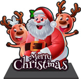Load image into Gallery viewer, Webelkart Premium Santa MDF Merry Christmas Decorations for Table| Showpiece for Christmas Decoration,Tabletop Stand, Christmas Gift,Christmas Ornaments Gifts,Xmas Decor