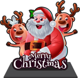 Load image into Gallery viewer, Webelkart Premium Santa MDF Merry Christmas Decorations for Table| Showpiece for Christmas Decoration,Tabletop Stand, Christmas Gift,Christmas Ornaments Gifts,Xmas Decor