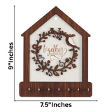 Load image into Gallery viewer, Webelkart Antique Family Designer Wooden Key Holder for Home/Office Decor,Key Chain for Home,Key Hanger (9&quot; Inches)