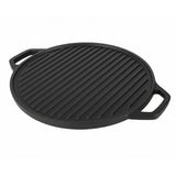 Load image into Gallery viewer, Webelkart Premium Cast Iron Grill Pans with Iron Grill Tawa | Ribbed Barbecue Pan with Dual Handles | Perfect for Grilling Vegetables, Paneer &amp; Meat |Gas &amp; Induction Compatible Non-Stick(12" Inches)