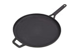 Load image into Gallery viewer, Webelkart Webelkat Pre-Seasoned Cast Iron Tawa | Flat Roti &amp; Dosa Tawa with Long Handle | Heavy Duty, Gas Stove Compatible | Chemical-Free &amp; Durable Cookware Tawa