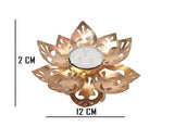 Load image into Gallery viewer, Webelkart Lotus Shape Decorative Tealight Candle Holder for Diwali Decoratoin| Diya for Diwali Gifting Items (4.72" Inches Set of 2) Candle Holder for Home Decor, Dinner Candle Holder