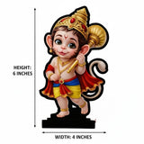 Load image into Gallery viewer, Webelkart Premium Lord Hanuman Ji Idol Figurine with Traditional Dress, Table Stand, Home and Office Decor, 4 x 6 inches | Decorative Items for Home