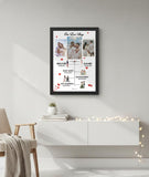 Load image into Gallery viewer, Webelkart Personalized Couple Love Story Photo Frame, Custom Timeline Wall Art with Names &amp; Dates, Anniversary Wedding Valentine Gift, 11 x 8 Inches, Wood