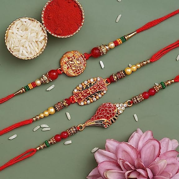 Webelkart Combo of Rakhi Set for Bhaiya and Bhabhi Rakhi for