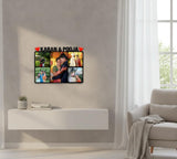 Load image into Gallery viewer, JaipurCrafts Premium Couple 5 Photos Personalized Frame with Name | Customized Gifts for Anniversary | Customized Frame for Couples | Photo Frame Customised Valentine's Day | (Size 12x18 in/Wooden)