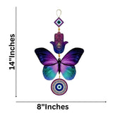 Load image into Gallery viewer, JaipurCrafts Premium Printed Evil eye Wall Hanging For Home And Office Decor Wall Hanging Wooden Art Decoration Item for Living Room |Home Decor | Gifts | Quotes Decor Item |Wall Sculpture (14"X8")