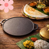 Load image into Gallery viewer, Webelkart Premium Cast Iron Tawa for Dosa, Uthappam, Roti, Chapati, Naan Tawa,Tawa for Gas &amp; Induction | Chemical-Free, Naturally Non-Stick Pan (12" Inches) Non-Stick