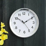 Load image into Gallery viewer, JaipurCrafts Antique Plastic Wall Clock for Home and Office Decor/Office Wall Clocks/Wall Clock for Living Room -Wall Clock for Home Stylish Latest (Noiseless, 8 Inches (White)
