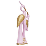 गैलरी व्यूवर में इमेज लोड करें, Webelkart Premium Good Luck Swan Pair of Kissing Duck Showpiece for Home and Office Decor - 35.56 cm (Polyresin) (Pink and Gold)