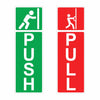Load image into Gallery viewer, Webelkart Push Pull Door Sign Sticker Set | Self-Adhesive Wood Door Signs for Glass Doors | Push &amp; Pull Indicator Labels for Office, Hotel, Restaurant,Shop &amp; Commercial Entrances Set Of 2 ( 12 x 4" Inches )