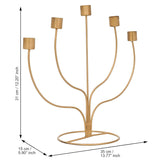 गैलरी व्यूवर में इमेज लोड करें, JaipurCrafts Premium Decorative Stick Shape Candle Holder |Candle Stand Diwali Decor Home and Office Decor (13.5" Inches Gold) -candle stick holder