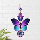 Load image into Gallery viewer, JaipurCrafts Premium Printed Evil eye Wall Hanging For Home And Office Decor Wall Hanging Wooden Art Decoration Item for Living Room |Home Decor | Gifts | Quotes Decor Item |Wall Sculpture (14"X8")