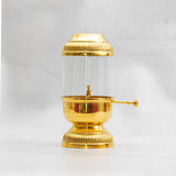 Load image into Gallery viewer, Webelkart Premium Pure Brass Akhand Diya with Adjustable Bati for Puja, Jyot Diya for Diwali Decor,100% Pure Brass Diya for Home, Oil Wick Lamp Deepak ( 10&quot; Inches )