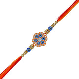 Load image into Gallery viewer, Webelkart Premium Rakhi for Brother with Fridge Magnet Gift for Bhaiya Bhabhi,Rakhi Set for Brother/Sister with Greeting Card and Roli Chawal
