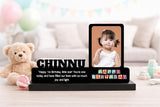 Load image into Gallery viewer, Webelkart Premium Personalized Wooden Photo Frame For Home And Table Decor And Gift for Birthday, Friends, Sister, Brother, Mother &amp; Dad, Tabletop, Rectangular, 12 x 7 Inch