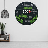 Load image into Gallery viewer, Webelkart Antique Round Customised Acrylic Family House Name Plate For Home Entrance Outdoor - Multicolor, Door name plates (12 x 12 inches)