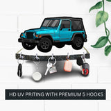 Load image into Gallery viewer, JaipurCrafts Premium HD UV Printed mahindra Thar designer Wooden Key Holder Home and Office Decor (10 X 6 Inch, Wood, Multicolor)