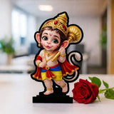 Load image into Gallery viewer, Webelkart Premium Lord Hanuman Ji Idol Figurine with Traditional Dress, Table Stand, Home and Office Decor, 4 x 6 inches | Decorative Items for Home