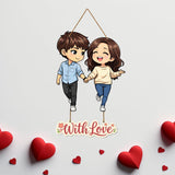 Load image into Gallery viewer, Webelkart Premium Couple Wall Hanging for Home Decor | Couple Gifts Forever Together Couple Design,Valentine Gift Item for Girlfriend/Boyfriend/Husband Wife Living Room Decoration (4)