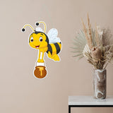 Load image into Gallery viewer, Webelkart Premium Decorative Honey Bee Wall Hanging Wooden Art Decoration Item for Living Room | Bedroom | Home Decor | Gifts | Quotes Decor Item | Wall Art for Hall | MDF Wall Sculpture (10&quot;X7&quot;)