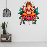 Load image into Gallery viewer, Webelkart Antique Printed Wooden Ganesha Key Holder for Home/Office Decor, Key Hanger for Wall Decor,Key Holder for Home Decor,Key Chain Holder (10" Inches)