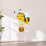 गैलरी व्यूवर में इमेज लोड करें, Webelkart Premium Decorative Honey Bee Wall Hanging Wooden Art Decoration Item for Living Room | Bedroom | Home Decor | Gifts | Quotes Decor Item | Wall Art for Hall | MDF Wall Sculpture (10&quot;X7&quot;)