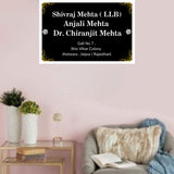 गैलरी व्यूवर में इमेज लोड करें, Webelkart Antique Acrylic Customised House Name Plate For Home Entrance Outdoor - Black, Door name plates | Name Plate For Home, Office &amp; Outdoor Entrance (12 x 8 inches)